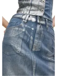 Karl Lagerfeld Jeans Damen Rock Azurblau | online kaufen