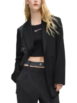 Karl Lagerfeld Jeans Damen Kostümjacken Schwarz