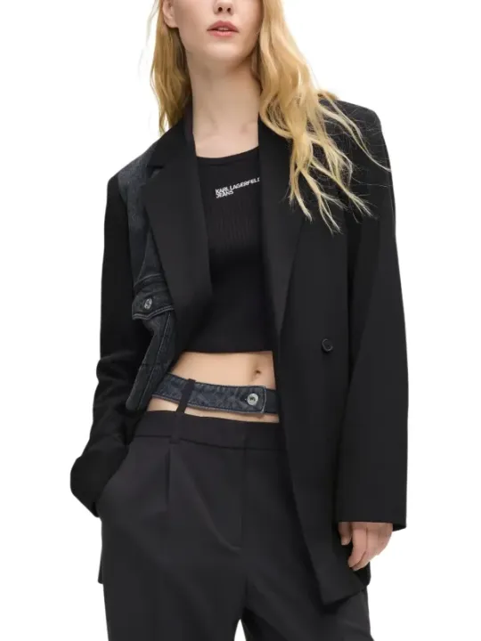 Karl Lagerfeld Jeans Damen Kostümjacken Schwarz