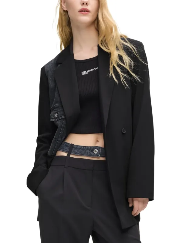 Karl Lagerfeld Jeans Damen Kostümjacken Schwarz