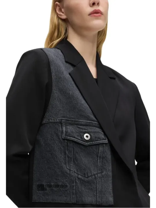 Karl Lagerfeld Jeans Damen Kostümjacken Schwarz