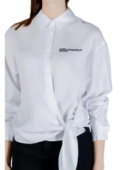 Karl Lagerfeld Jeans Damen Hemd Weiß | online kaufen