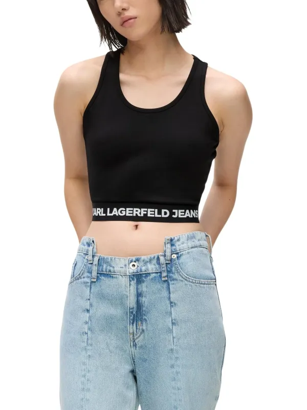 Karl Lagerfeld Jeans Damen Top Schwarz | online kaufen