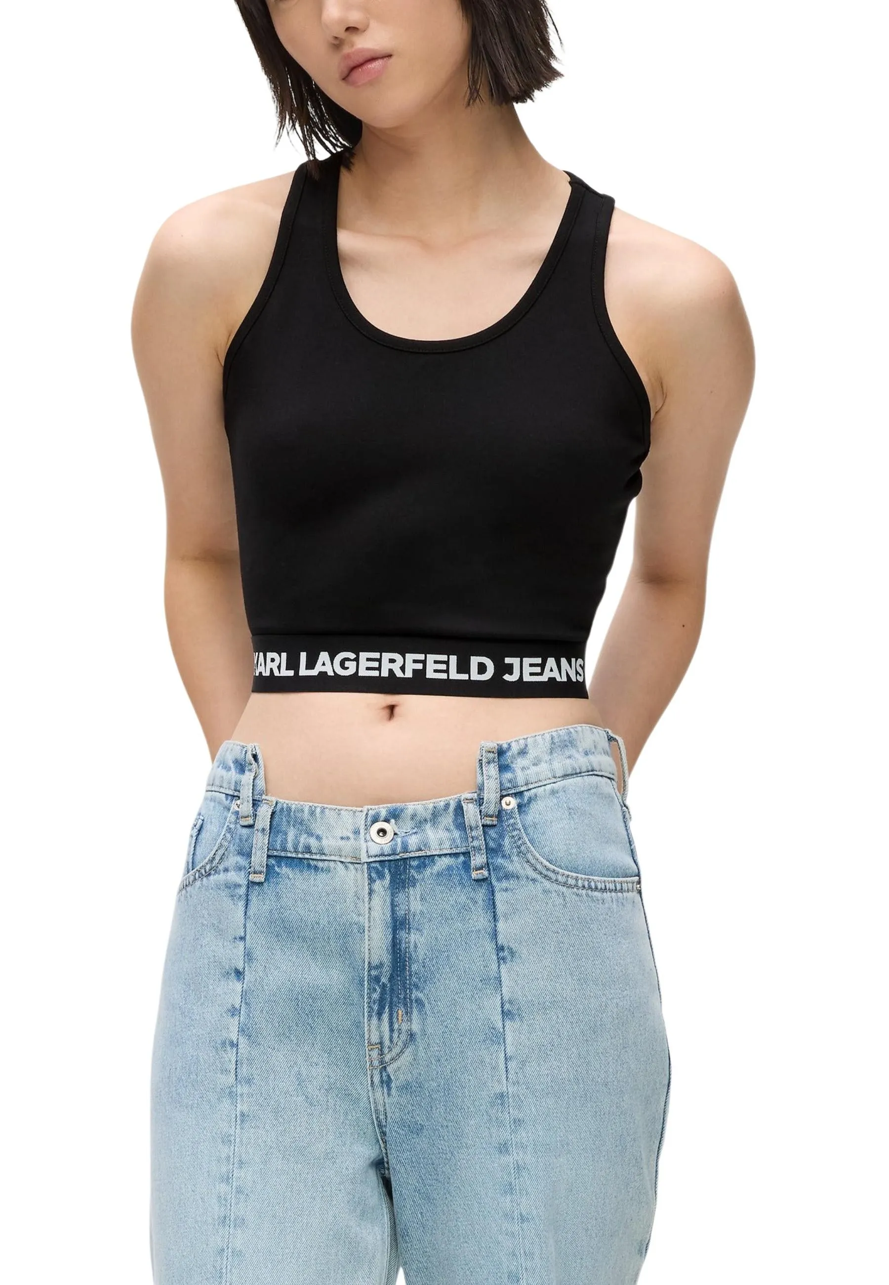 Damen Top Schwarz 507679