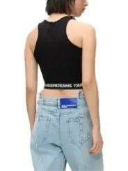 Karl Lagerfeld Jeans Damen Top Schwarz | online kaufen