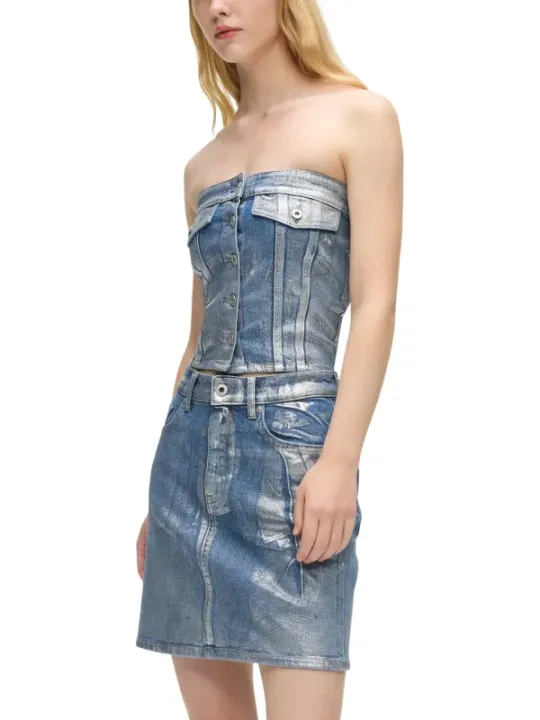 Karl Lagerfeld Jeans Damen Top Azurblau | online kaufen