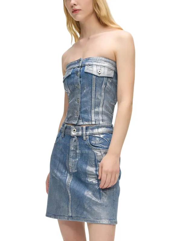 Karl Lagerfeld Jeans Damen Top Azurblau | online kaufen