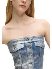 Karl Lagerfeld Jeans Damen Top Azurblau | online kaufen