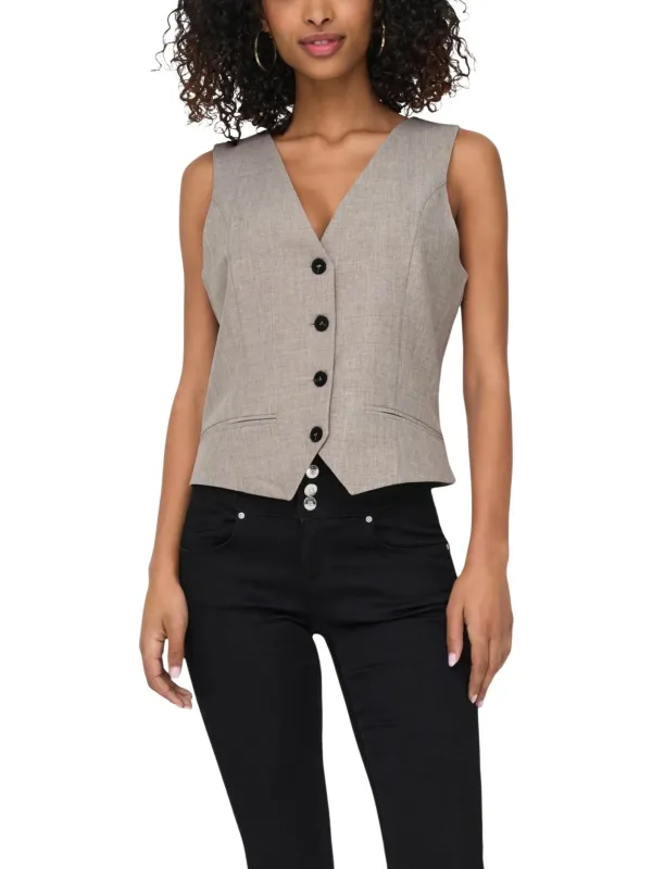 Only Damen Weste Beige | online kaufen