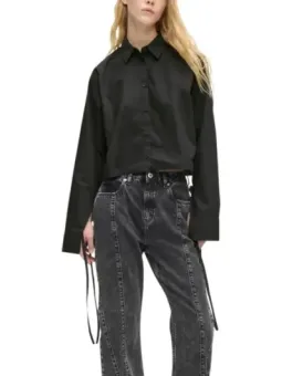 Karl Lagerfeld Jeans Damen Hemd Schwarz | online kaufen