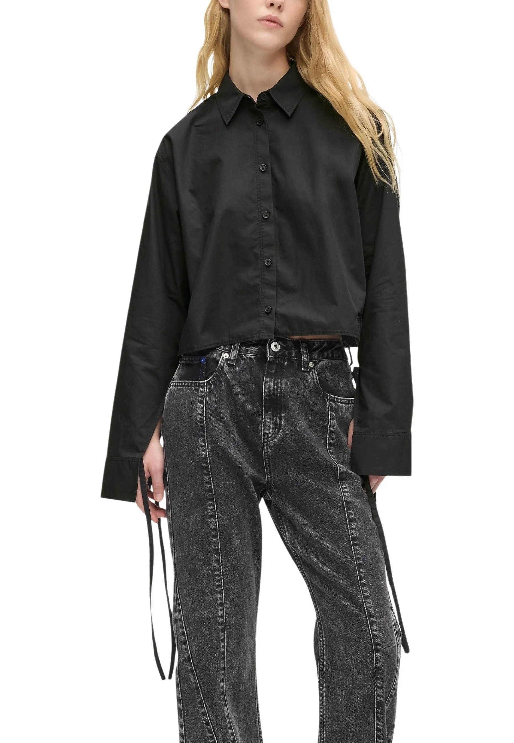 Damen Hemd Schwarz 507678