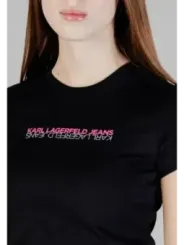 Karl Lagerfeld Jeans Damen T-Shirt Schwarz | online kaufen