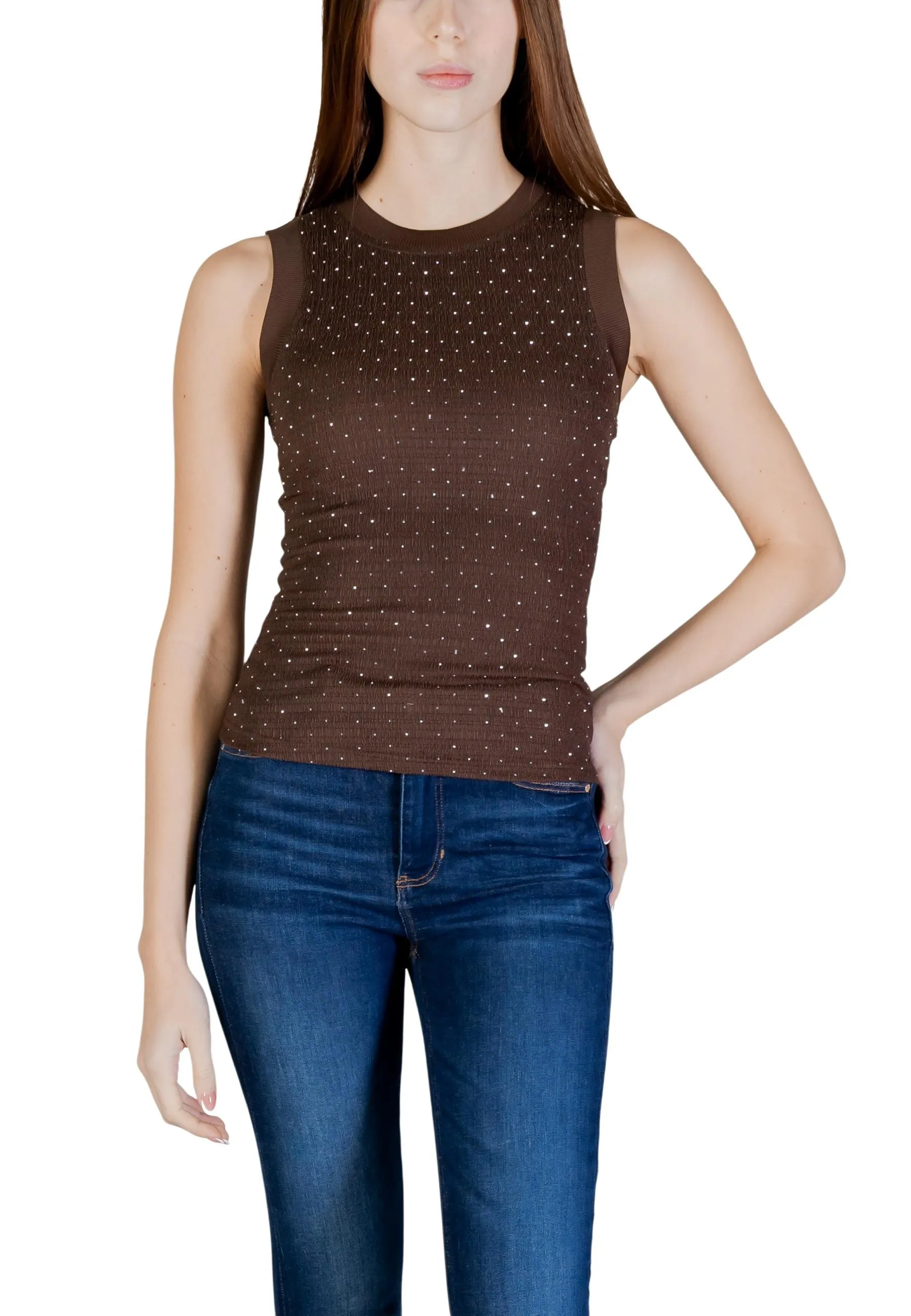 Guess Damen Tank-Tops Braun 507633