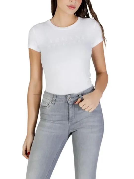 Armani Exchange Damen T-Shirt Weiß | online kaufen