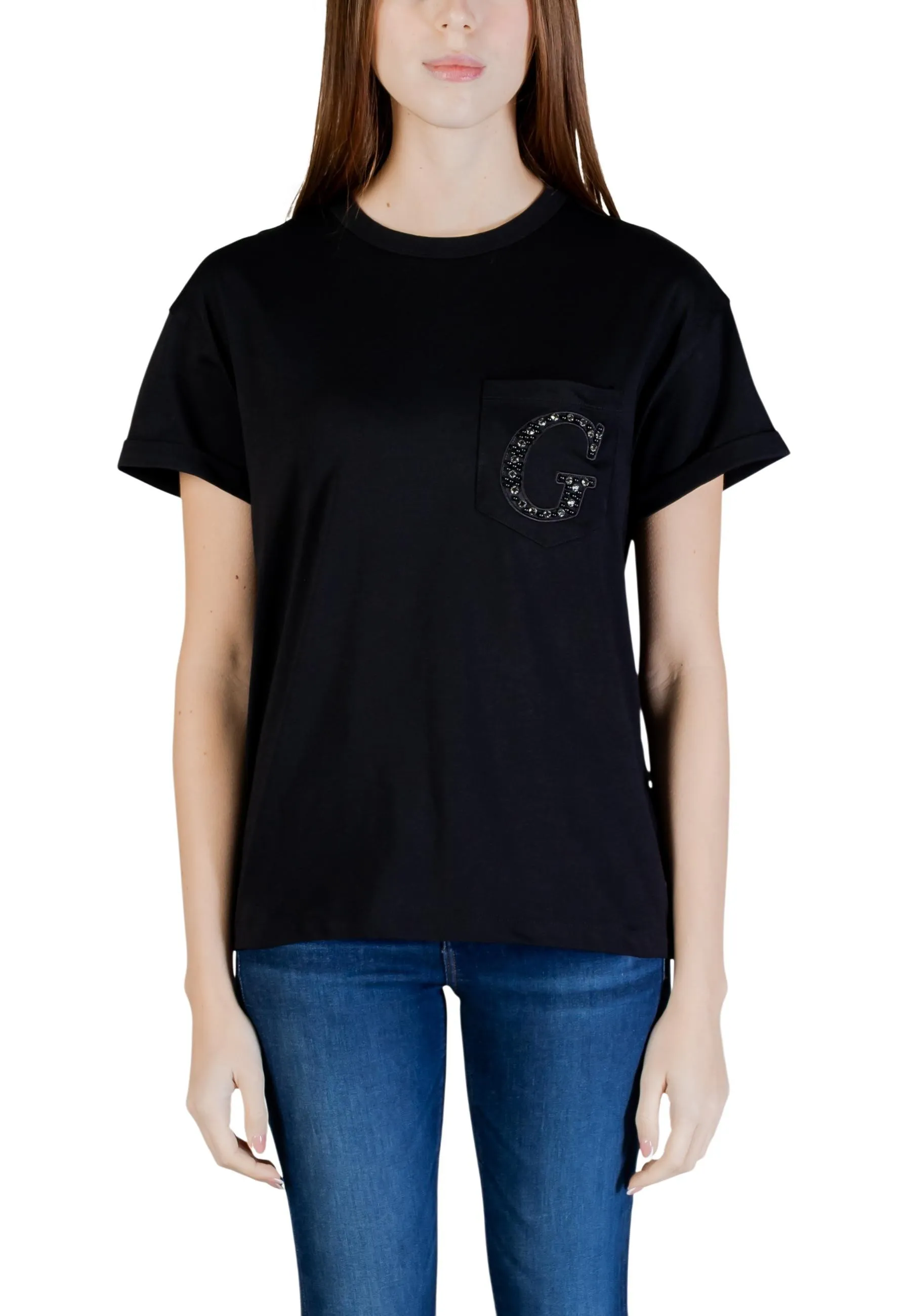 Guess Damen T-Shirt Schwarz 507629
