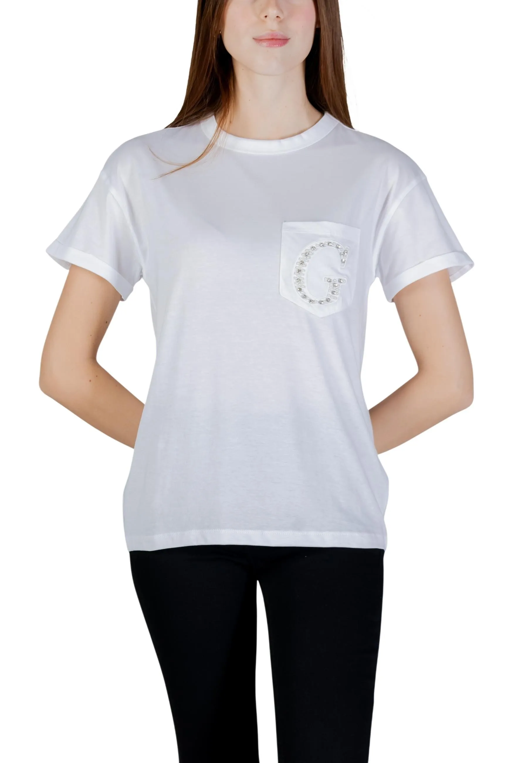 Guess Damen T-Shirt Weiß 507628