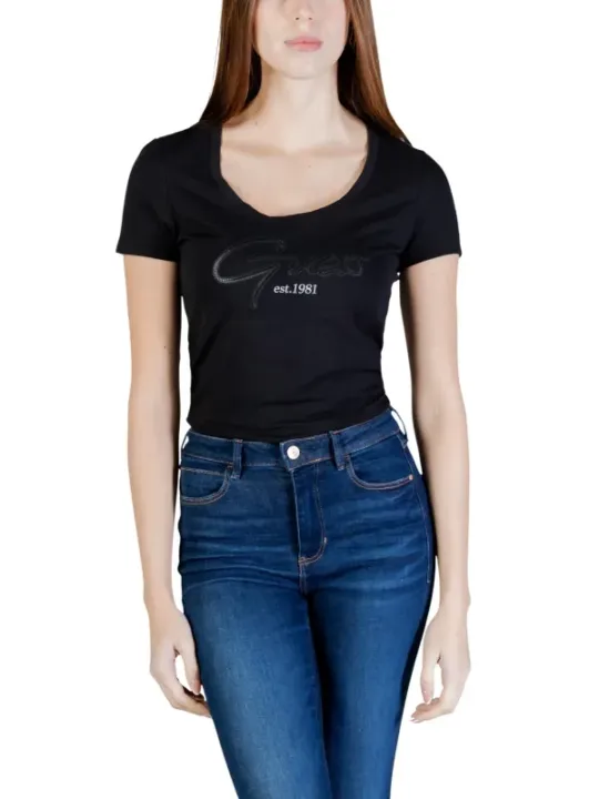 Guess Damen T-Shirt Schwarz | online kaufen
