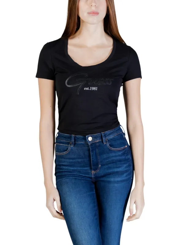 Guess Damen T-Shirt Schwarz | online kaufen