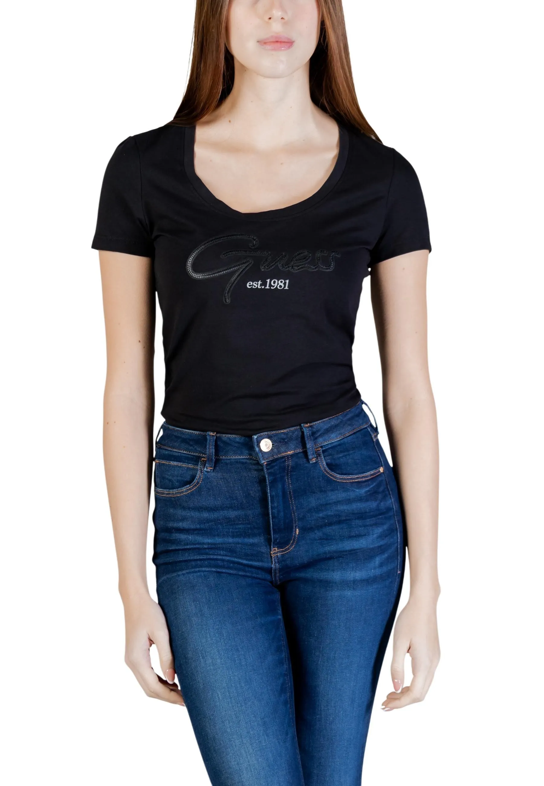 Guess Damen T-Shirt Schwarz 507626