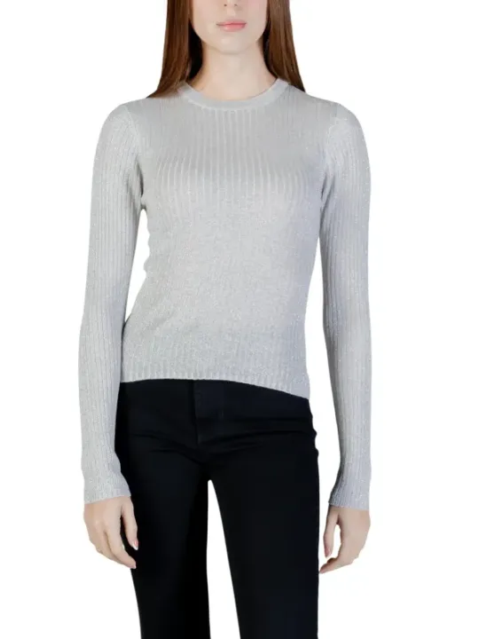 Jacqueline De Yong Damen Pullover Silbern | online kaufen