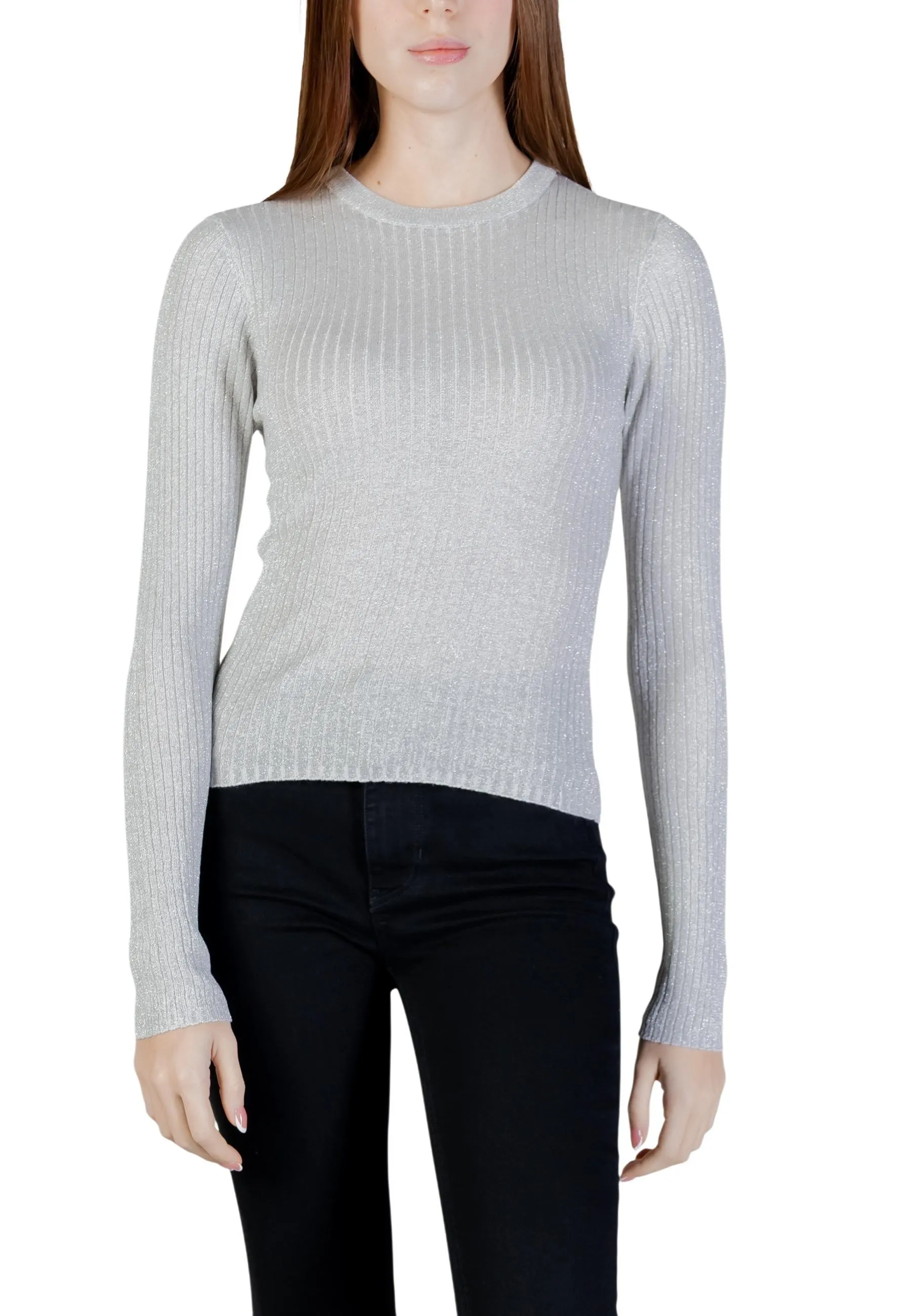 Damen Pullover Silbern 507613