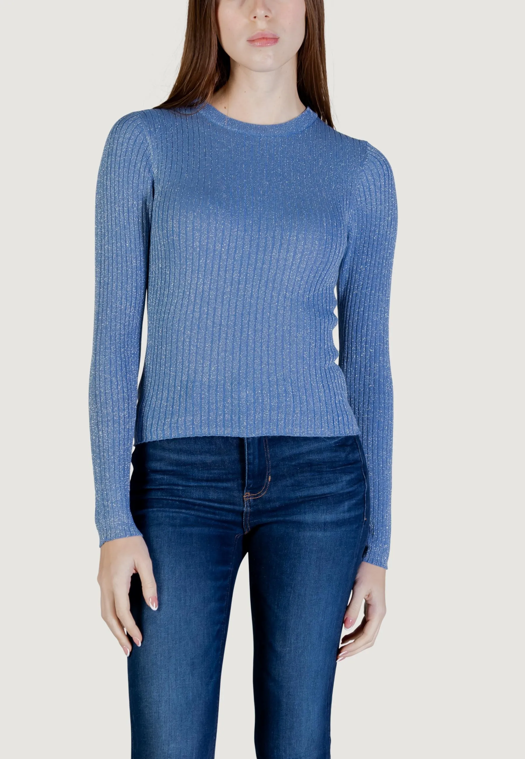 Damen Pullover Azurblau 507612