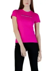 Karl Lagerfeld Jeans Damen T-Shirt Fuchsinrot