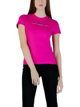 Karl Lagerfeld Jeans Damen T-Shirt Fuchsinrot