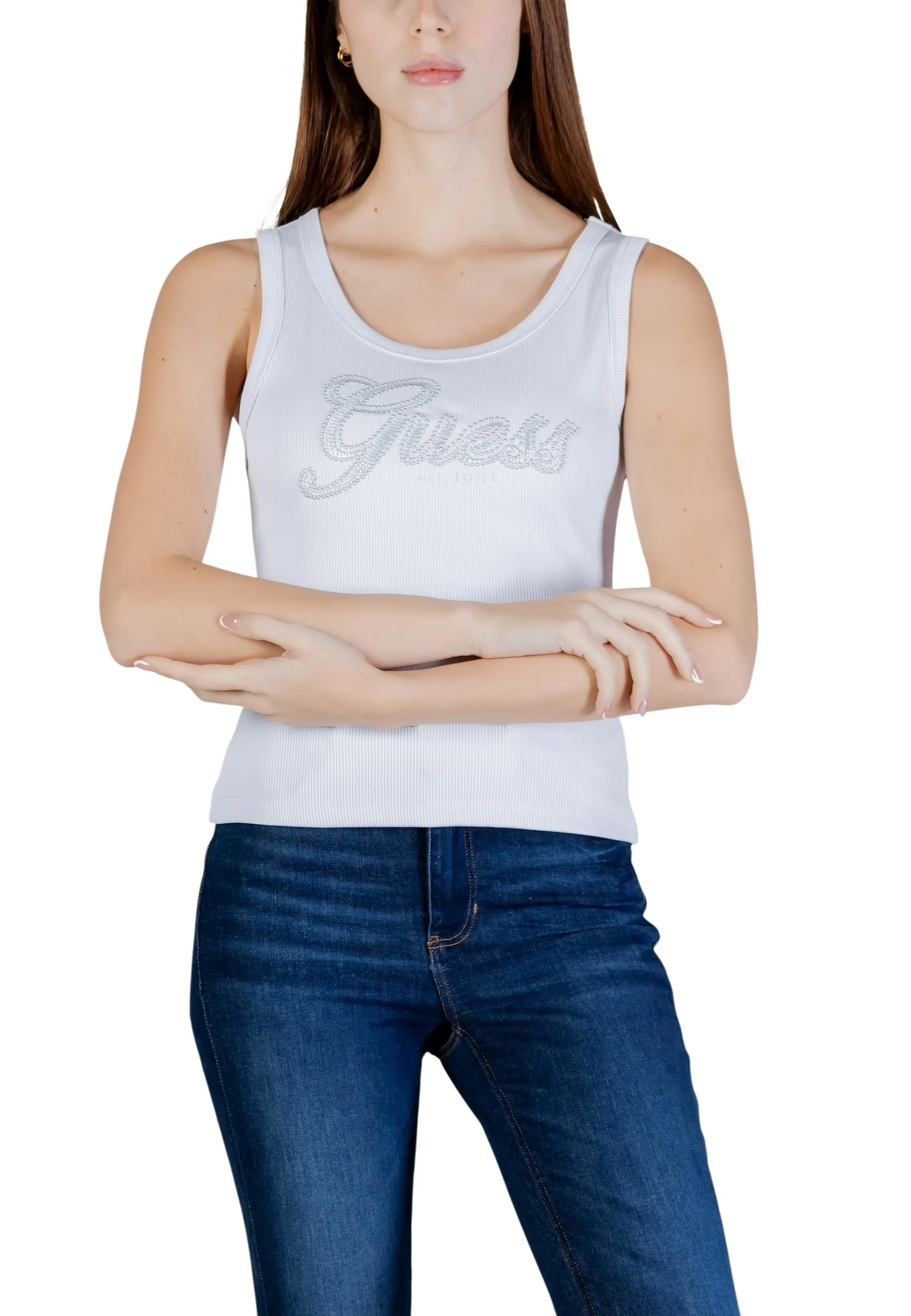 Guess Damen Tank-Tops Weiß 507634