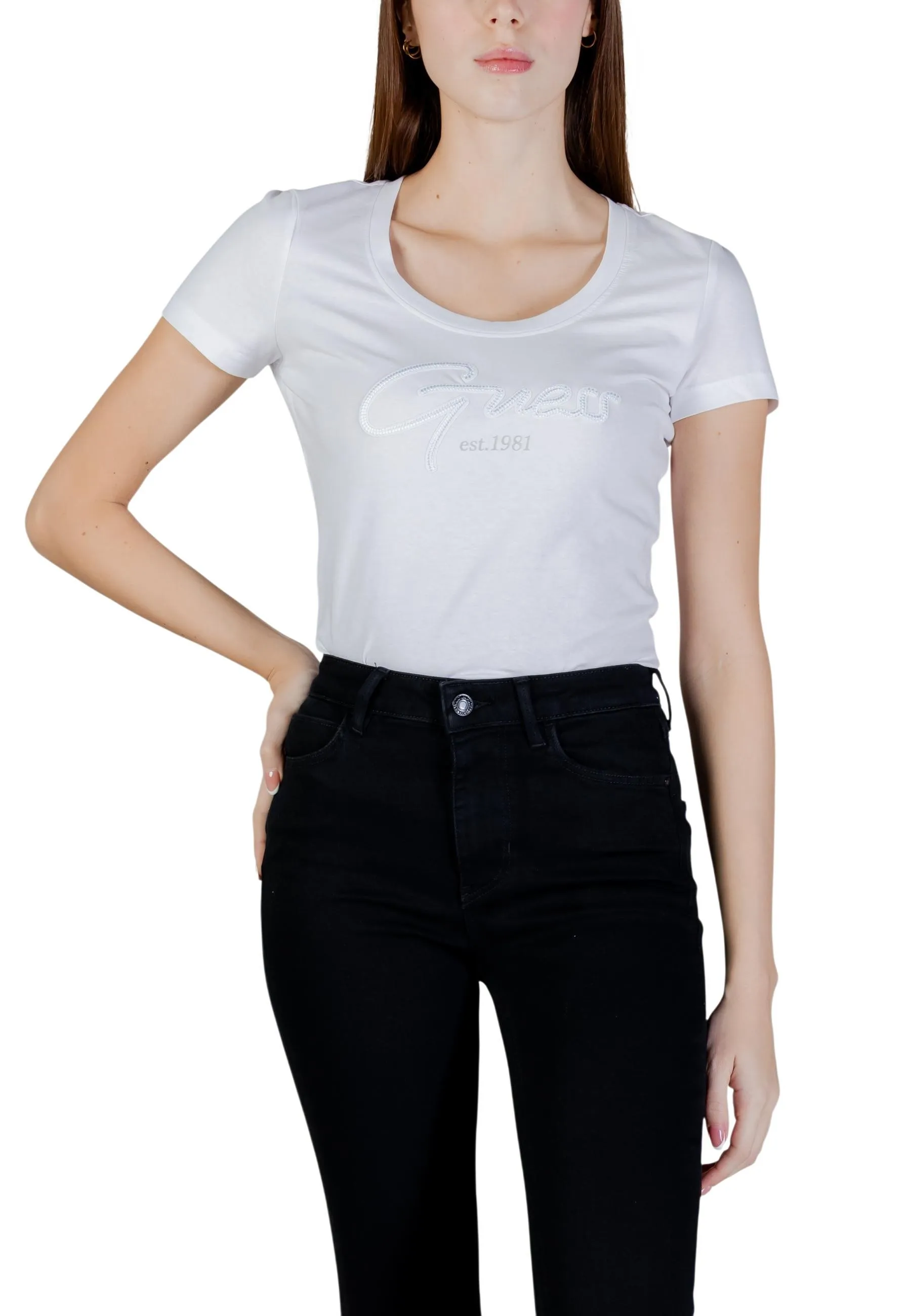 Guess Damen T-Shirt Weiß 507625