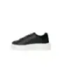 Schwarze weiße Guess Plateau-Sneakers