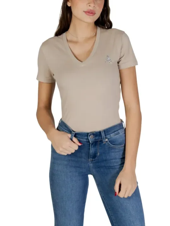 Armani Exchange Damen T-Shirt Beige | online kaufen