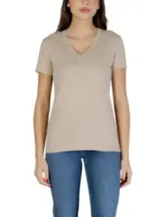 Armani Exchange Damen T-Shirt Beige | online kaufen
