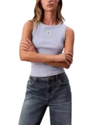 Calvin Klein Jeans Damen Tank-Tops Azurblau | online kaufen