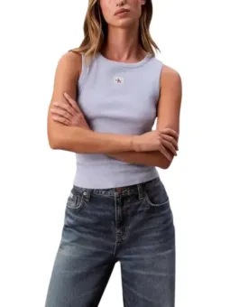 Mieten Sie Calvin Klein Damen Tanktop Azurblau bei Flex-Fashion