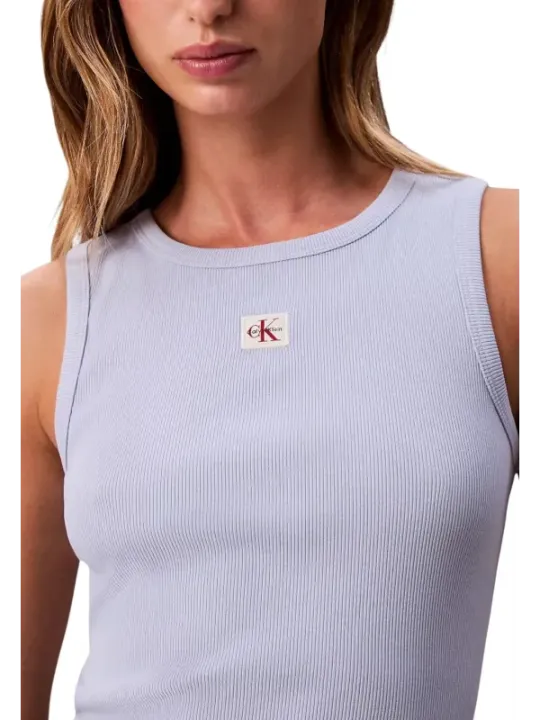 Calvin Klein Jeans Damen Tank-Tops Azurblau | online kaufen