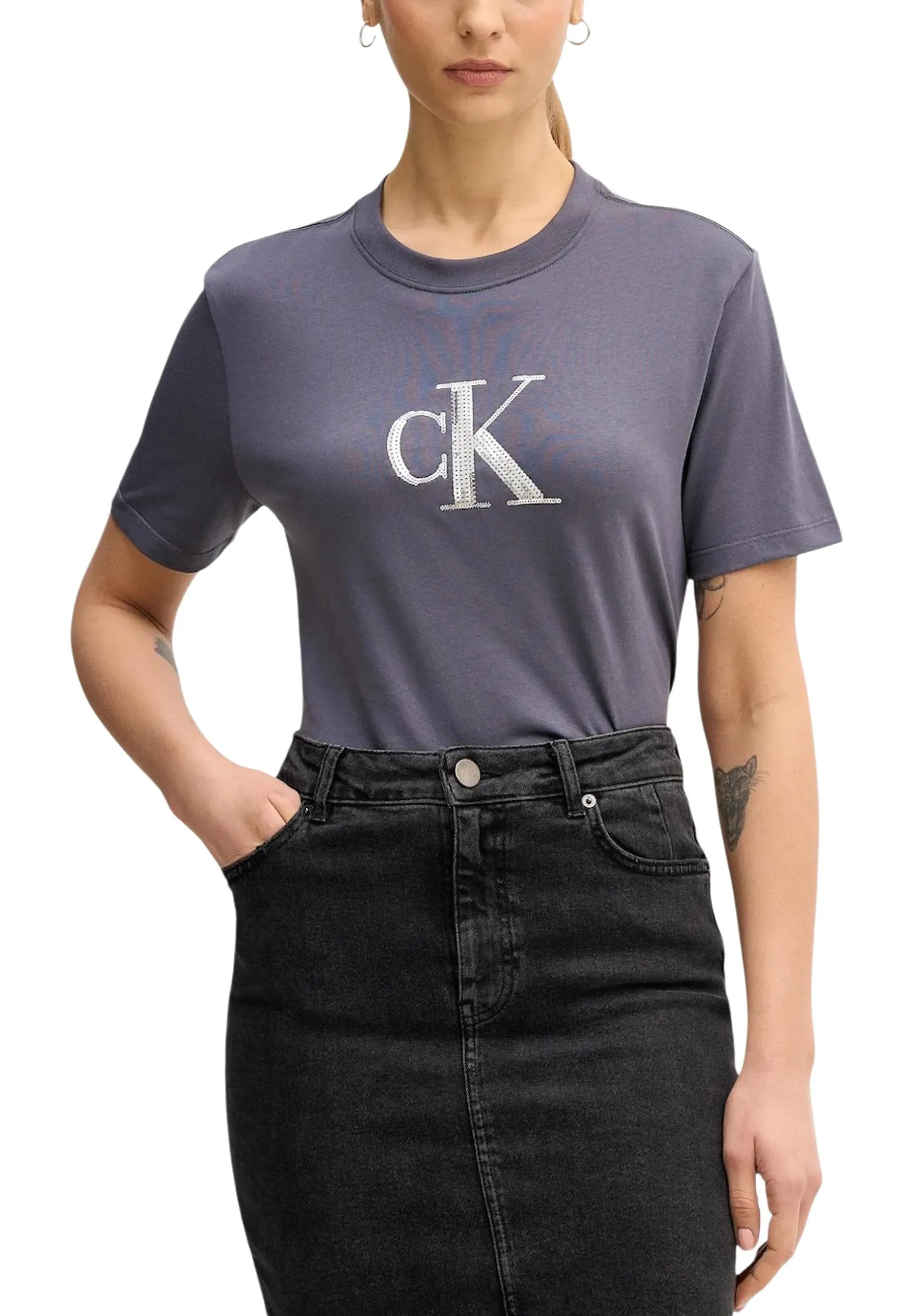 Damen T-Shirt Grau 506903