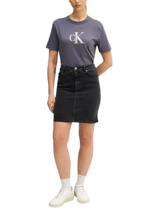 Calvin Klein Jeans Damen T-Shirt Grau | online kaufen