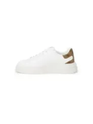 Weiße Guess Sneaker mit goldenem Detail