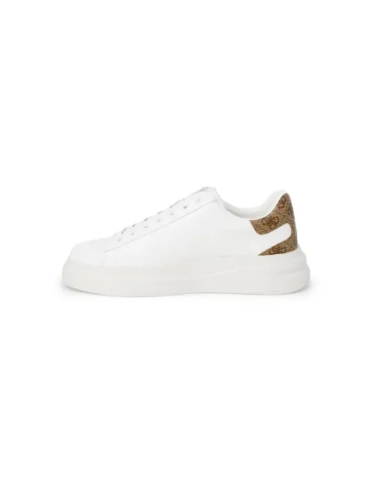 Weiße Guess Sneaker mit goldenem Detail