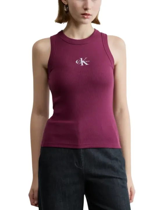 Calvin Klein Jeans Damen Tank-Tops Bordeaux | online kaufen