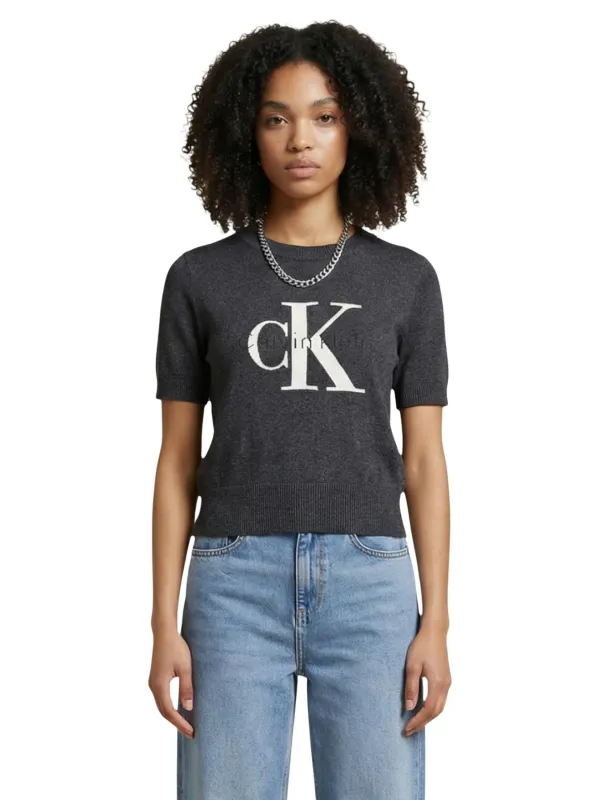 Calvin Klein Jeans Damen Pullover Grau | online kaufen