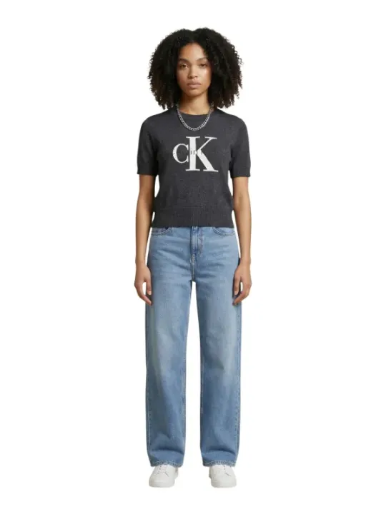 Calvin Klein Jeans Damen Pullover Grau | online kaufen