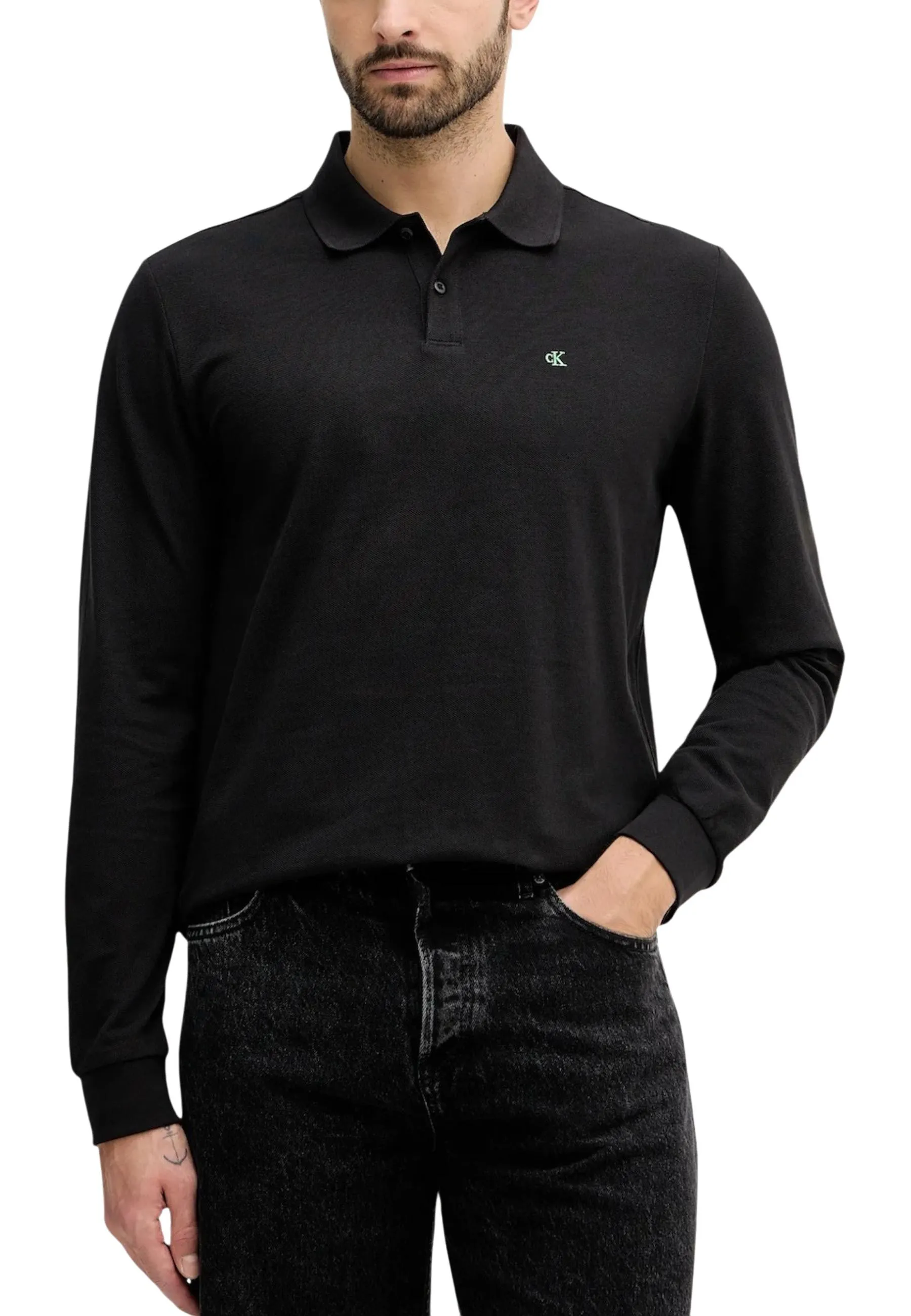 Herren Polo Schwarz 506696