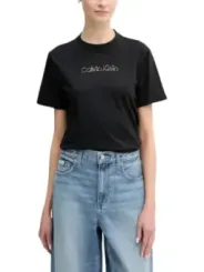 Calvin Klein Jeans Damen T-Shirt Schwarz | online kaufen