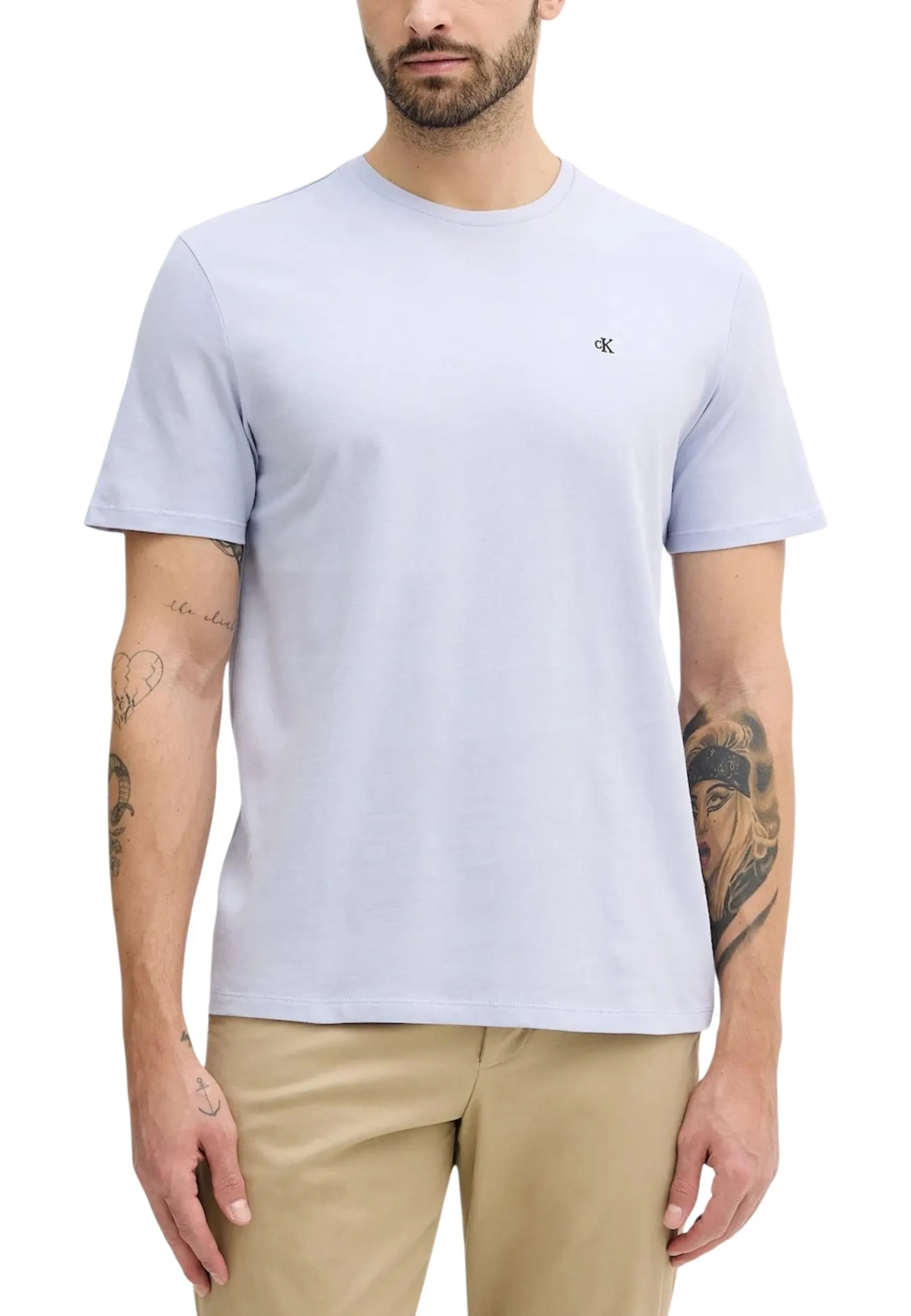 Herren T-Shirt Azurblau 506688