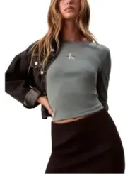 Calvin Klein Jeans Damen Pullover Grün | online kaufen