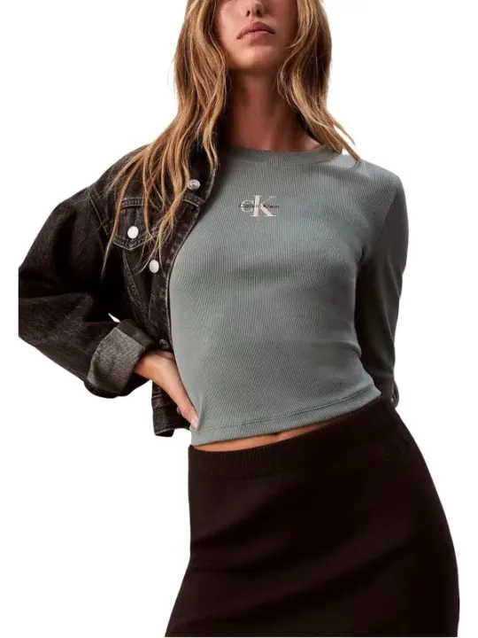 Calvin Klein Jeans Damen Pullover Grün | online kaufen