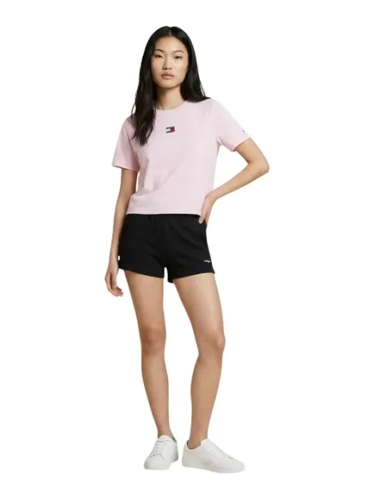 Tommy Hilfiger Jeans Damen T-Shirt Rosa | online kaufen