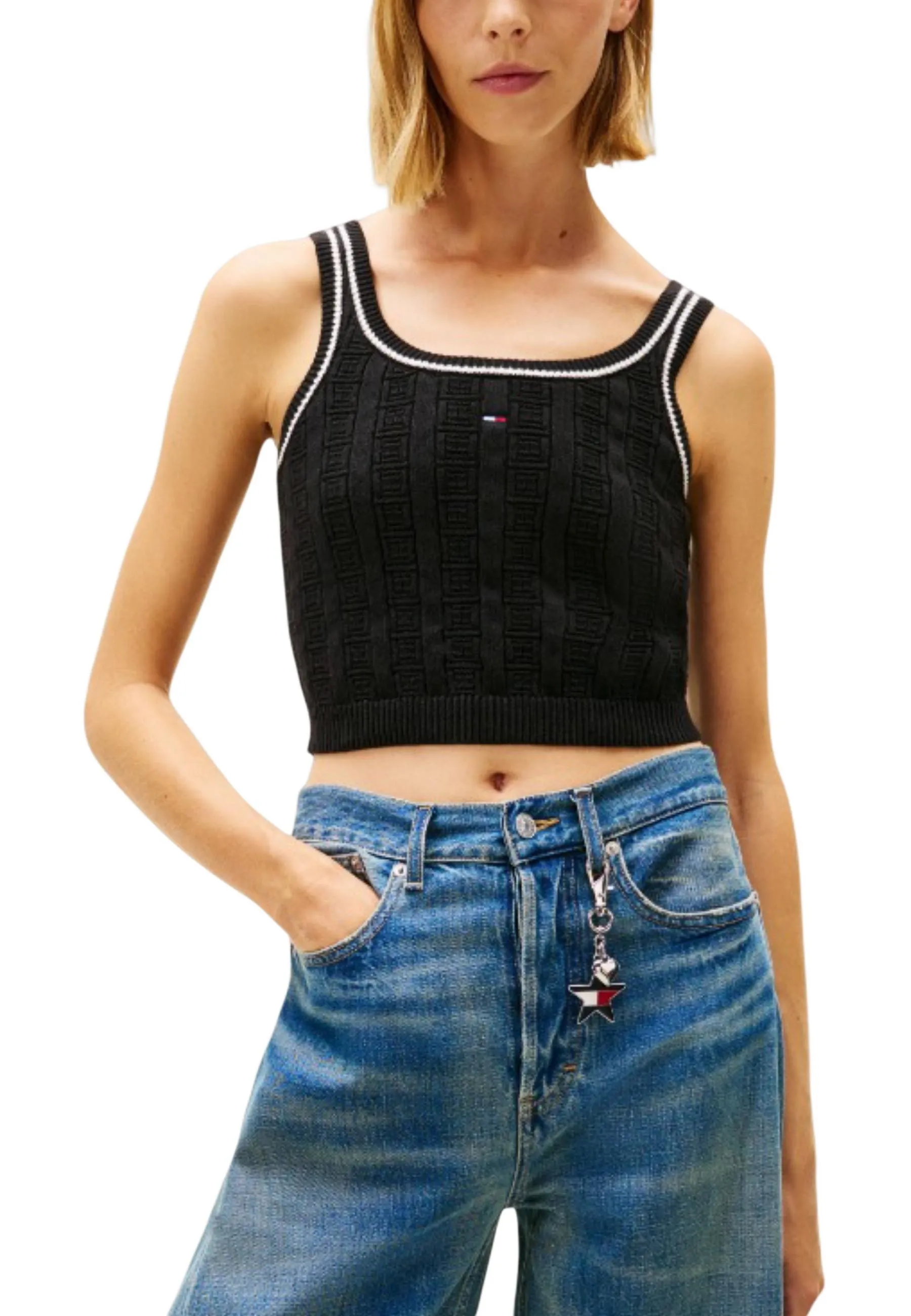 Damen Top Schwarz 506698